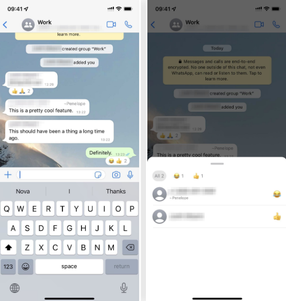 不同设备如何向WhatsApp消息添加、查看、改变以及删除反应?