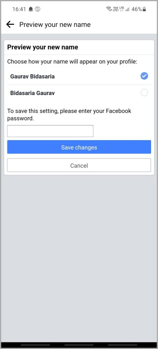 如何在Web、Android和iOS上更改Facebook个人资料名称
