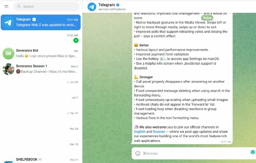 如何在浏览器中使用 Telegram?