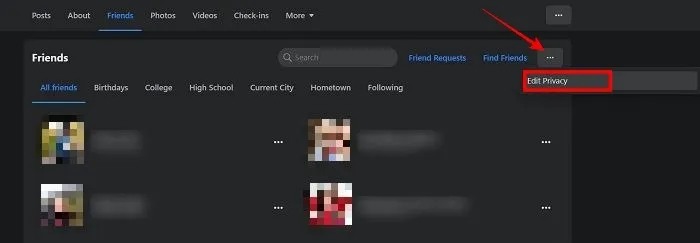 如何向他人隐藏您的Facebook好友列表?