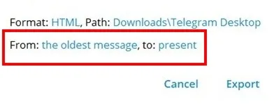 如何导出Telegram聊天记录?
