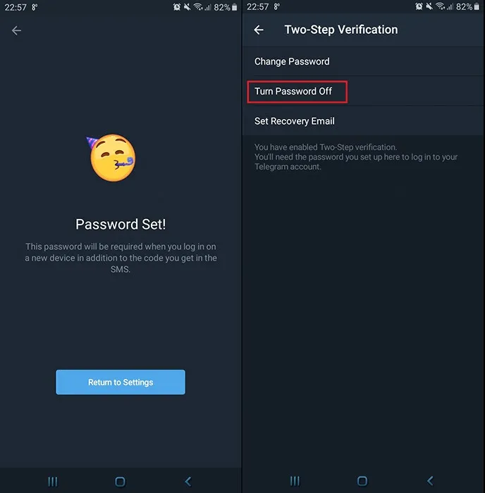 如何在 Telegram 上启用两步验证?