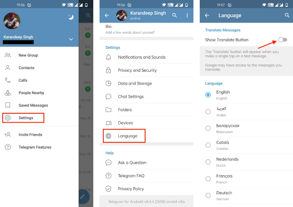 如何在 Telegram for Android 中使用翻译功能?
