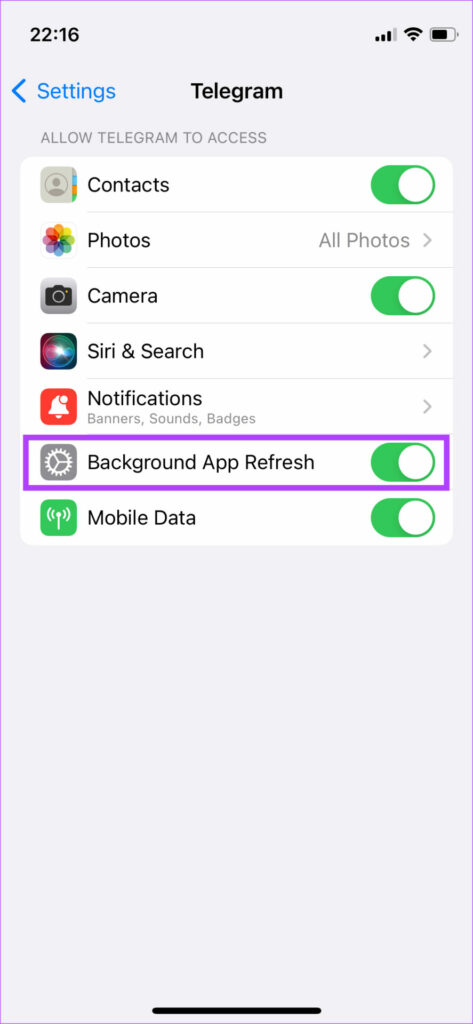 在iPhone上修复延迟telegram通知的8种最佳方法